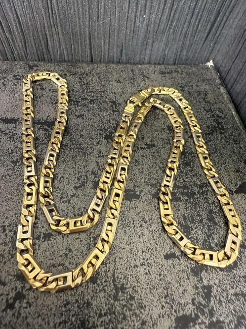 18k gouden Rolex-sxhakel ketting massief, Sieraden, Tassen en Uiterlijk, Kettingen, Ophalen of Verzenden