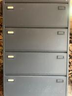 Metalen opbergkast met 4 lades, Huis en Inrichting, Gebruikt, 100 tot 150 cm, 3 of 4 laden, Metaal