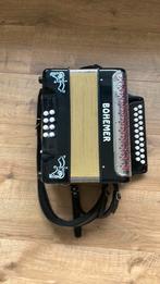 Trekzak accordeon bohemer zwart stemming c-f, Gebruikt, Met riemen, Overige formaten, Knopaccordeon
