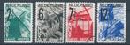 9597 – Nederland - NVPH 244-247 (gestempeld), Verzenden, T/m 1940, Gestempeld