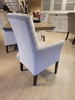 *OPRUIMING* 4 Landelijke Eetkamerstoelen Bente kleur Beige 1, Nieuw, Ophalen of Verzenden, Vier, Landelijke eetkamerstoelen capiton stof loft plumb beige