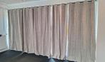 Gordijnen met ringen 5x, incl. zwarte roede 140x260 cm ZGAN, Ophalen of Verzenden, 200 cm of meer, 200 cm of meer