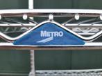 Metalen opbergrek Metro industriële stellingkast chroom, Gebruikt, Ophalen