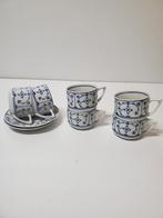 Jäger Blau Saks Eisenberg groene stempel 6 kopjes 2 schotels, Huis en Inrichting, Gebruikt, Ophalen of Verzenden, Overige stijlen