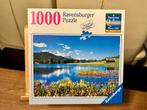 Ravensburger 1000. Meer, bloemen, Ophalen of Verzenden, 500 t/m 1500 stukjes, Zo goed als nieuw, Legpuzzel