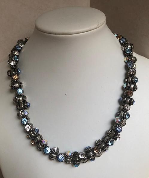 Otazu ketting - zgan, Sieraden, Tassen en Uiterlijk, Kettingen, Zo goed als nieuw, Overige materialen, Zilver, Met kristal, Ophalen of Verzenden