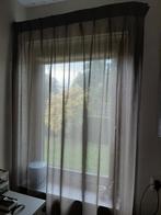 In between gordijnen taupe, Huis en Inrichting, Stoffering | Gordijnen en Lamellen, Ophalen, Zo goed als nieuw, 200 cm of meer