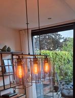 Zwarte industriële hanglamp glas Aprica, Ophalen, Glas