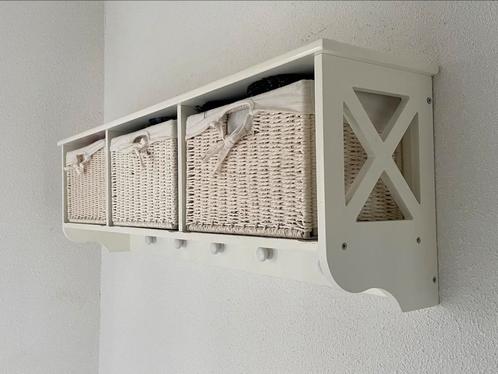 Kapstok met bijbehorende bankje, Huis en Inrichting, Woonaccessoires | Kapstokken, Gebruikt, Wandkapstok, Minder dan 100 cm, Hout