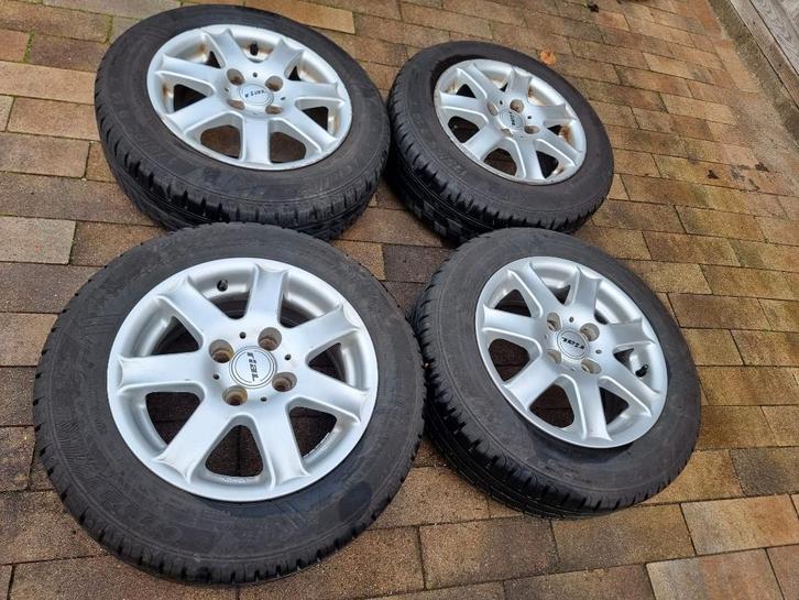 14" velgen + banden voor Toyota Aygo Citroën C1 Peugeot 107, Auto-onderdelen, Banden en Velgen, Banden en Velgen, Zomerbanden