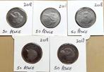 Falkland Islands 5x 50 Pence 2018 - Pinguïns, Ophalen of Verzenden, Zuid-Amerika