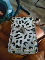 Leuk festival tasje leer, Sieraden, Tassen en Uiterlijk, Tassen | Schoudertassen, Ophalen of Verzenden, Zo goed als nieuw, Leer