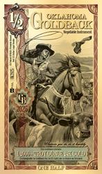 USA 1/2 goldback Oklahoma 2025, Ophalen of Verzenden, Noord-Amerika, Los biljet