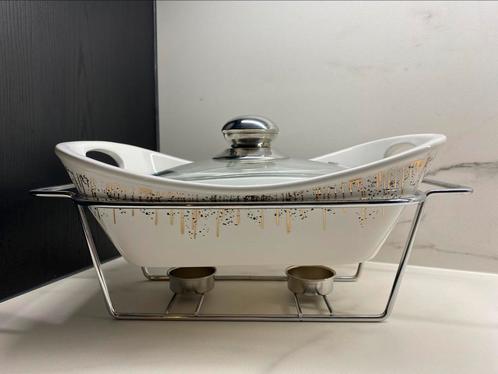 Porselein warmhoudschaal Schäfer, Huis en Inrichting, Keuken | Tupperware, Nieuw, Schaal, Wit, Ophalen of Verzenden