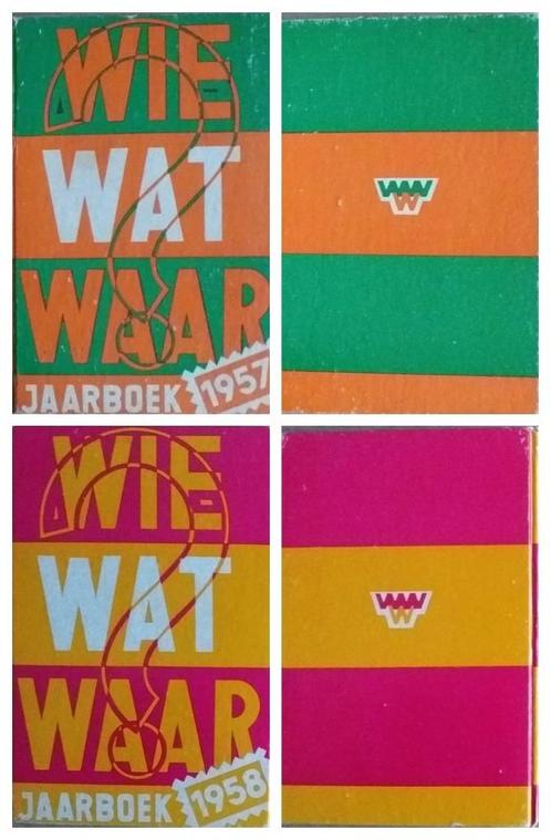 Wie Wat Waar. Jaarboek 1957 en 1958., Boeken, Geschiedenis | Vaderland, Gelezen, 20e eeuw of later, Verzenden