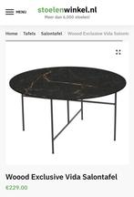 Zwarte Woood salontafel 80 cm, Huis en Inrichting, Tafels | Salontafels, Ophalen, 50 tot 100 cm, Rond, 50 tot 100 cm