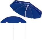 Blauwe parasol, Tuin en Terras, Parasols, Strandparasol, Kantelbaar, 1 tot 2 meter, Zo goed als nieuw
