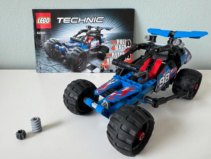 Lego Technic Racewagen - 42010, Kinderen en Baby's, Speelgoed | Duplo en Lego, Zo goed als nieuw, Lego, Complete set, Ophalen of Verzenden
