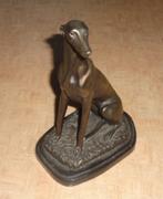 Bronzen beeld Hazewindhond (Gesigneerd "BARRIE"), Ophalen of Verzenden