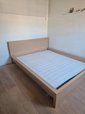 IKEA Malm bed 160 bij 200 licht eiken - afbeelding 3