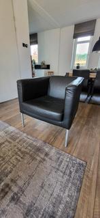 Fauteuil, Huis en Inrichting, Ophalen, Gebruikt, Minder dan 75 cm, Leer