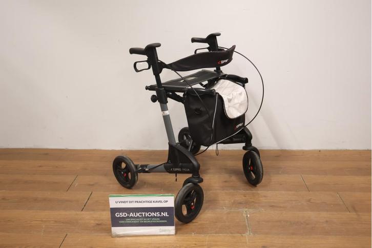 Zwarte Topro Troja Rollator met Rugleuning, Diversen, Rollators, Ophalen of Verzenden