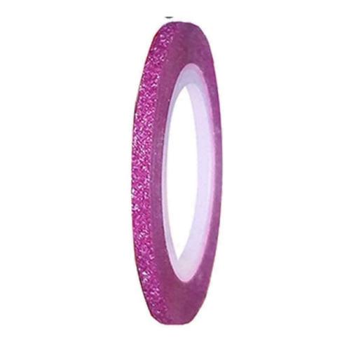 Nail art tape GLITTER DONKER ROZE, 3 mm, Sieraden, Tassen en Uiterlijk, Uiterlijk | Cosmetica en Make-up, Nieuw, Toebehoren, Handen en Nagels