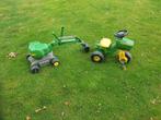 John Deere trekker en Kraan, Kinderen en Baby's, Speelgoed | Buiten | Voertuigen en Loopfietsen, Ophalen, Gebruikt