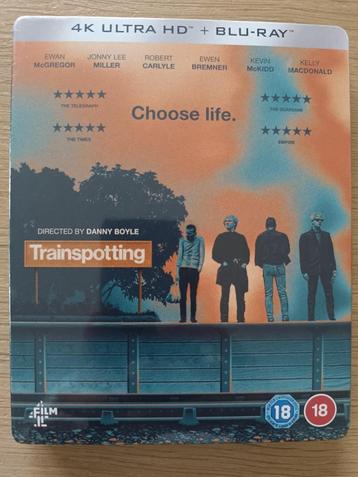 Trainspotting 4K UHD + Blu-Ray STEELBOOK (UK Import) - NEW beschikbaar voor biedingen