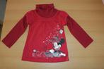 Rode Minnie Mouse / Disney longsleeve met kol maat 98, Disney, Meisje, Ophalen of Verzenden, Zo goed als nieuw