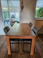 Teak houten tafel, Ophalen, Gebruikt, 200 cm of meer, 50 tot 100 cm