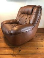 Dikke vintage fauteuil in topstaat, vintage design, Ophalen of Verzenden, Zo goed als nieuw