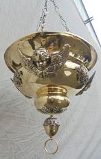 Mooie grote koperen godslamp religieus, Ophalen of Verzenden
