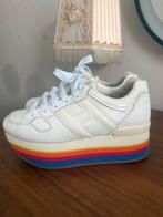 Hogan Regenboog Plateau Sneakers, Wit, Ophalen of Verzenden, Sneakers of Gympen, Hogan