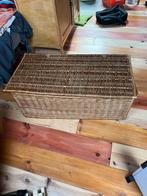Grote Rieten Mand met Deksel, Huis en Inrichting, Woonaccessoires | Kisten, Ophalen, Overige materialen, Gebruikt, 50 tot 100 cm