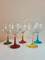 Gürallar artcraft wijn glazen set regenboog gekleurd glas, Ophalen of Verzenden, Zo goed als nieuw, Overige typen