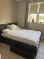 Ikea Malm bed 160x200, Huis en Inrichting, Slaapkamer | Bedden, Zwart, Tweepersoons, Ophalen of Verzenden, Zo goed als nieuw