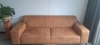 Mooi bank met 2 fauteuils cognac kleur., Ophalen, Gebruikt, 75 tot 100 cm, 200 tot 250 cm
