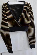 Zwart/gouden bolero mast 122/128, Kinderen en Baby's, Ophalen of Verzenden, Nieuw, Meisje, Trui of Vest