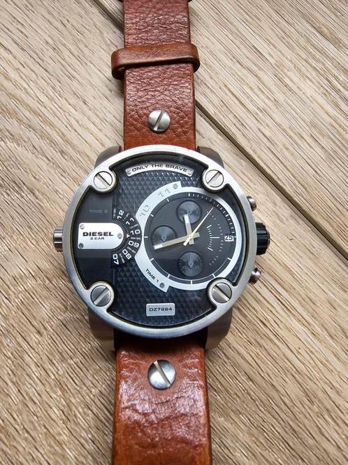 Diesel horloge "Only the Brave", Sieraden, Tassen en Uiterlijk, Horloges | Heren, Gebruikt, Polshorloge, Overige merken, Staal