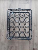 Zwart metalen wijnrek - 20 flessen, Ophalen, 15 tot 25 flessen, Nieuw, Metaal