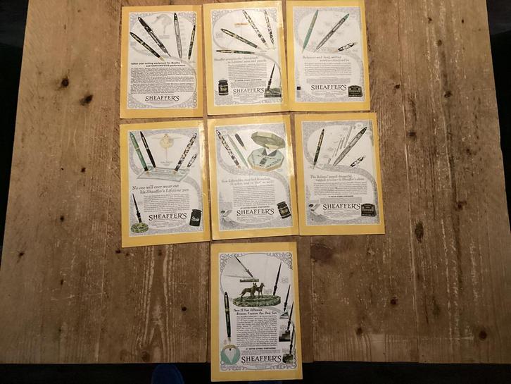 SHEAFFER’S vulpennen, schitterend en origineel, Verzamelen, Pennenverzamelingen, Gebruikt, Overige merken, Ophalen of Verzenden