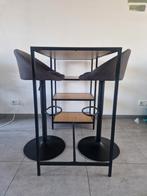 Bar + 2 barkrukken, Ophalen, Gebruikt, Inclusief barstoelen