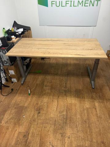 Bureau tafel eiken hout - 180cm - hoogte verstelbaar