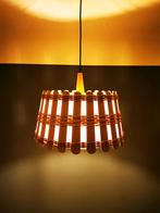 Vintage hanglamp met rotan en jute, Ophalen, Gebruikt, Minder dan 50 cm