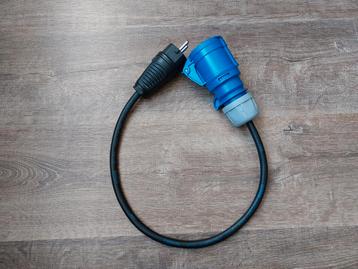 Frans verloop 0,5m Neopreen H07RN-F 3x1,5mm2 Schuko naar CEE beschikbaar voor biedingen