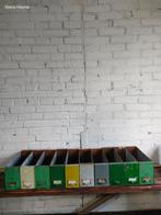 Industriele of stoere brocante houten lades bakjes met zink, Ophalen of Verzenden