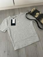 Basic geribbelde crop top, Kleding | Dames, Tops, Nieuw, Ophalen of Verzenden, Korte mouw, Grijs