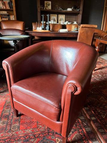 Leren fauteuil  beschikbaar voor biedingen
