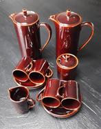 vintage  bruin koffieservies Regout Maastricht, Antiek en Kunst, Ophalen